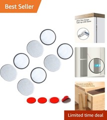 Invisible Stainless Steel Magnetic Door Catches – 4 Pack for Cabinets & Closets