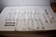 Lot of (15) Schaub Steamworks Cabinet Pulls 6 in. CtC Satin Nickel 79-6-15