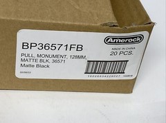 20PCS Amerock BP36571FB Matte Black 5-1/16″ Center-Center Handles Cabinet Pulls