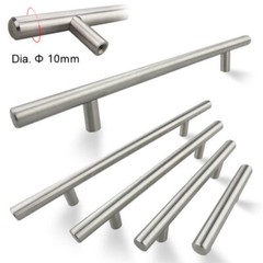 US Stock T Bar Cabinet Pulls Brushed Silver Stainless Steel 5/10/20/30 Pack