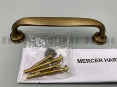 Pottery Barn Mercer Drawer Pull Tumbled Brass 4″ #D540R