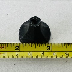 Lot of 5 Manzoni Mystic 1-3/16″ Parisian Cabinet Knobs Vintage Black Iron