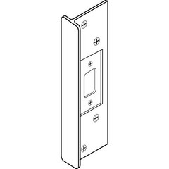 Manufacturer Varies Door Latch Guard, Aluminum, Aluminum, 6″L x 1-3/4″W 2MDH5