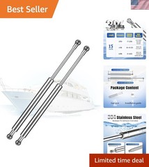 15 inch 20lb Stainless Steel Gas Struts Spring Prop, 2 Pcs C16-15064 Gas Shoc…