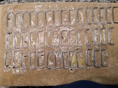 Lot of 42 VTG Drawer Pulls Handles Solid Brass No Screws