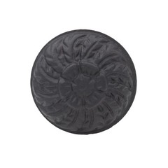 Cast Iron Cabinet Knobs Fern and Flower Design 1.5 inches