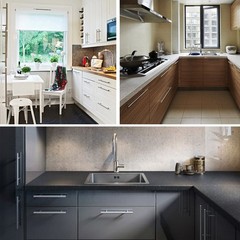 Aimyoo Cabinet Overall Length:6 In, Hole Center:3-3/4 in, Brushed Nickel