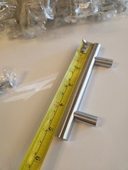 15 Cabinet Drawer Pulls Homdiy 5” Brushed Nickel Hardware W/Screws 3″ Centers