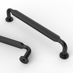 Matte Black Kitchen Cabinet Handles Pulls Cupboard Drawer Hardware 5 In 10 PCS