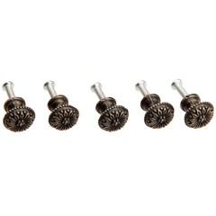 5Pcs Antique Brass Little Knobs, Small Round Drawer Pulls Handles for Jewelry…