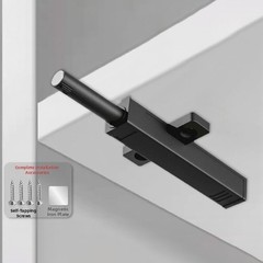 Push Button Magnetic Rebound Opener for Flat Panel Doors 7mm Adjustment Range