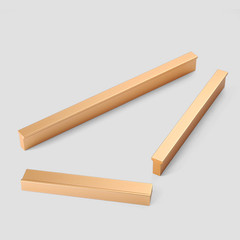 Gold Cabinet Pull Drawer Handle Aluminum Alloy for Wardrobe Kitchen