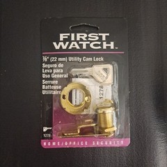 First Watch 1278 7/8″ Keyed Utility Cam Lock For Cabinets Or Drawers New In Pkg