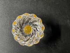 Omnia 1 3/16″ Glass cabinet knob, 9pcs, #4341/30.3T