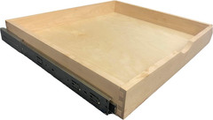 Pull Out Drawers for Cabinets, 24″W X 21″D X 3″H Soft Close Slide Out Wood Shelv