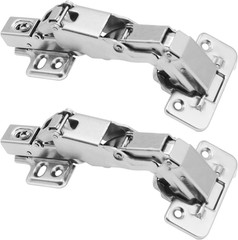 2-Pieces 165 Degree Lazy Susan Hinge, Face Frame, Clip on Plate for Easy Install