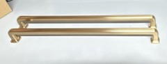 Emtek Bar Pull Back-to-Back Glass Shower Door, 18″ C-C Satin Brass (2)