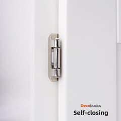 50 Pack 1/2″ Overlay Brushed Nickel Cabinet Hinges for Cabinet Doors (25 Pairs)
