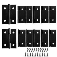 12 PCS 2 inches High-end Stainless Steel Mini Small Hinges with 48 Screws, Su…
