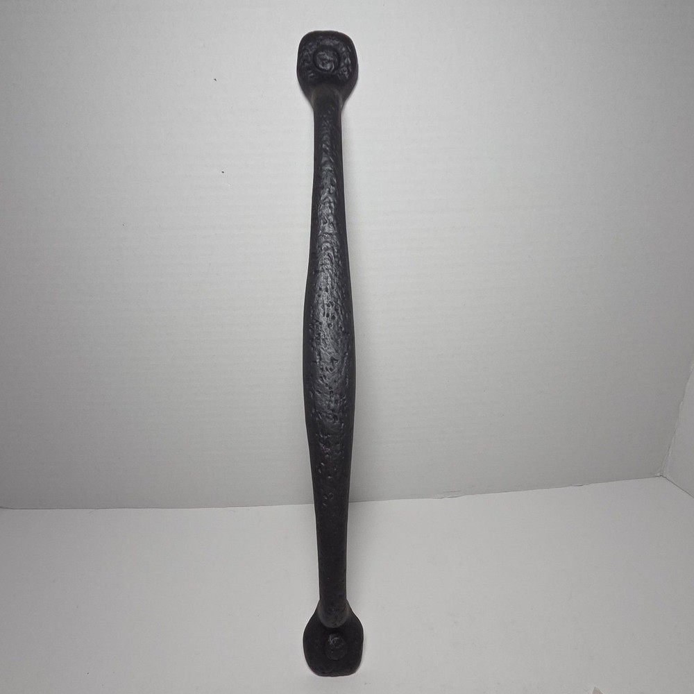 Hickory Hardware P3005 Cast Iron Door Pull Hammered Brutalist Handle 12″