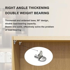 50PCS Shelf Support Pegs, 5mm L Shaped Metal Bracket Pegs Wardrobes Cabinets