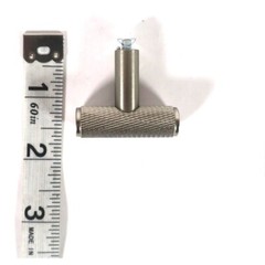 Brainerd P44276W-SS-C 1-5/8” Knurled Bar Knob Drawer Pull Stainless Steel