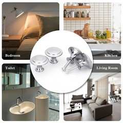 Door Knobs Stainless Steel Cabinet Handles Cupboard Drawer Kitchen Pulls LOT US