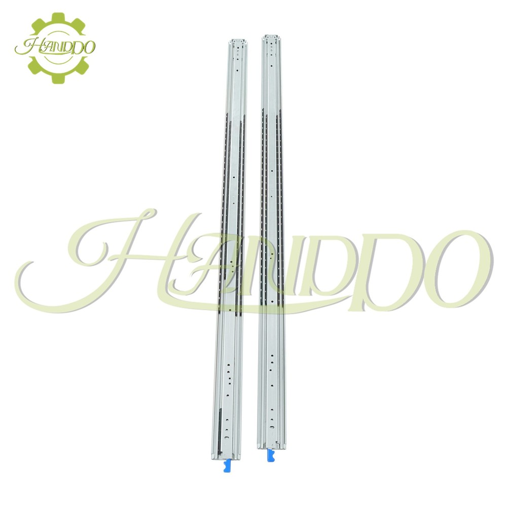 1Pair Heavy Duty Drawer Slides 60 Inch 500 lb Load Capacity Side Mount Extension
