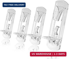10pcs Locking Shelf Pins – 5mm Cabinet Shelf Pegs, Clear Plastic Shelf Clips for