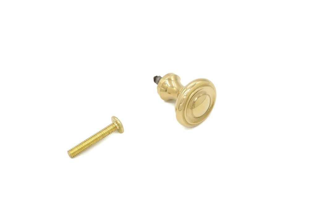 Antique Furniture Drawer Knob Boat Cabinet Knob Art Deco Solid Brass Knob 7/8″
