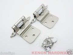 Lot of 25 Pairs (50pcs) Self Closing 3/8″ Inset Cabinet Hinges – Satin Nickel