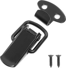 Spring Toggle Latch, 1.8″, Black, 12 Pack | 304 Stainless Steel, Spring Loaded,