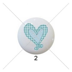 Blue For You Hearts and Roses DECORATIVE Cabinet PULLS Dresser Drawer KNOBS