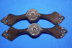 2-DRESSER DRAWER PULL,Floral Accent,Furniture Refinish,Country Decor,HW-29