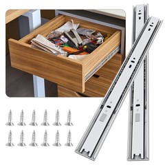 14 inch Soft Close Drawer Slides 6 Pairs Ball Bearing Full Extension Cabinet …