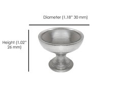 Cabinet Knob Round Champagne Gold Transitional Modern Kitchen Bath Drawer Pulls