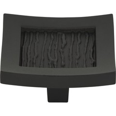 Atlas 270-BL Primitive 1 1/2″ Length Square Cabinet Knob Matte Black