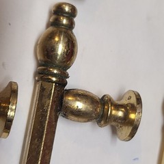 Lot of 10 Vintage Amerock Allison Solid Brass 3″ Ctr. Cabinet Bar Pull 555
