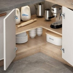 Lazy Susan Corner Hinge Clip-on 165 Angle Cabinet Hardware with Face Frame Base
