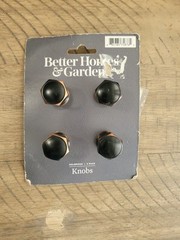 Better Homes & Gardens Hexagon Cabinet Knobs 4-Pack