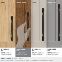 Amerock Highland Ridge BP55327DOB Dark Oiled Bronze Cabinet Pull, 192mm, 10-Pack