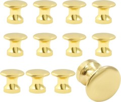 Hitefu 12PCS Mini Cabinet Drawer Knobs, 11.5mm Metal Dresser Drawer Handles, Sma