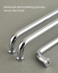 funifiti 5 Pack Chrome & White Cabinet Pulls 7-1/2″ Hole to Hole