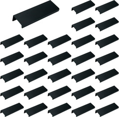 Edge Pull Handles for Cabinets, 3.94 Inch Aluminum Alloy Finger Tab Pulls, Conce