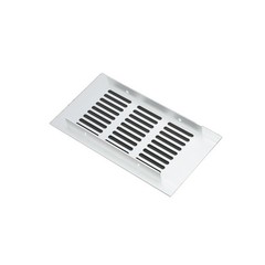 80mm Silver Aluminum Ventilation Grille for Cabinets Wardrobes and Doors
