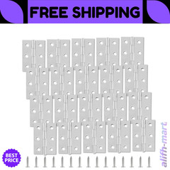 20pcs 2 Inch Butt Hinges Stainless Steel Cabinet Hinges Small Door Hinges Window