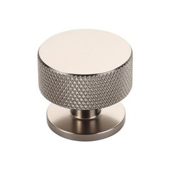 15 PCS 1.2 Inch Brushed Satin Nickel Knurled Round Cabinet Knob AL6023SN Set