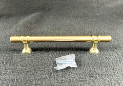 Set of 9 New Gold 5″ Centered Holes 7″ Overall Gold Cabinet Drawer Pulls Handles
