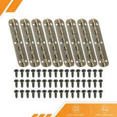 8 x Small Piano Hinge 2.6″x0.6″ Mini 180-Degree Jewelry Box Hinges Brown