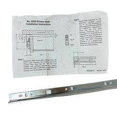 Knape & Vogt 8200P 16 Drawer Slide 16 in 406 mm 75 lbs Capacity Made USA, 2 Pcs